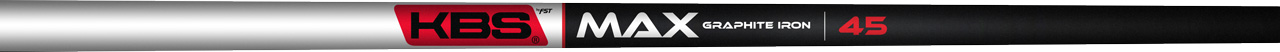 KBS MAX 45gr Graphite Iron (0,370")  KBS MAX 45gr Graphite Iron (0,370")