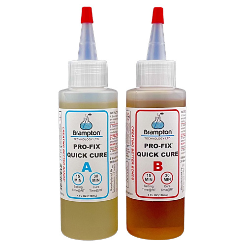 Pro Fix 5x15 Quick Cure Epoxy 8oz Kit (2-4 oz Squeeze Bottles)